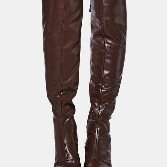 The SECRET  MOCHA SHOW  Knee High Boots ( BRAD NEW !!!! ) - Picture 2 of 7